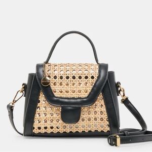 Dolce Vita Black and Tan Crossbody Bag